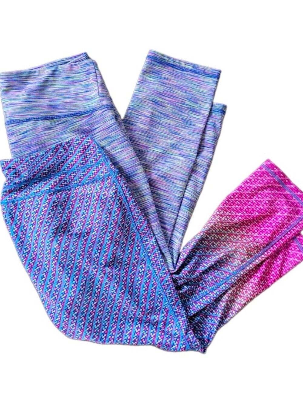 RBX Active Bundle Geometric Multicolor High Rise Ankle Yoga Leggings Size M